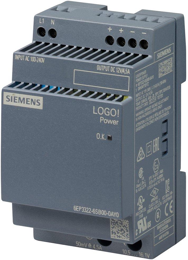 LOGO! POWER 12 V / 4,5 A - geregelte Stromversorgung