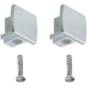 URail Universal Endcap 2er Pack Chrom matt Kunststoff
