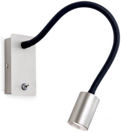 Wandleuchte nickel-matt LED 5W 300lm 3000K L:46cm mit Schalter