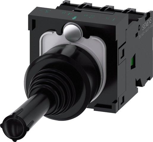 Koordinatenschalter 22mm rund schwarz in der O-Stellung 1S 1S 1S 1S