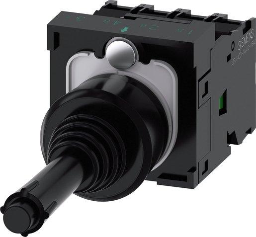 Koordinatenschalter 22mm rund schwarz in der O-Stellung 1S 1S 1S 1S