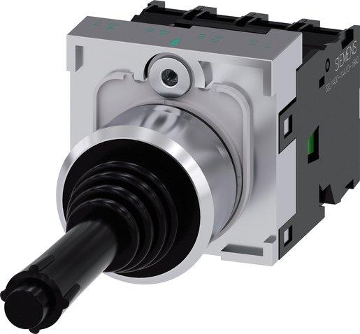 Koordinatenschalter 22mm rund schwarz in der O-Stellung 1S 1S 1S 1S