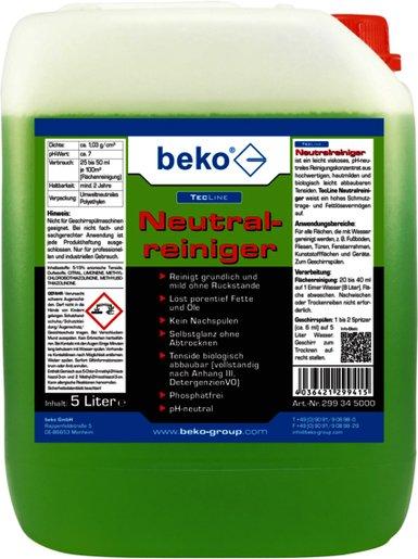 TecLine Neutralreiniger Flasche 5l