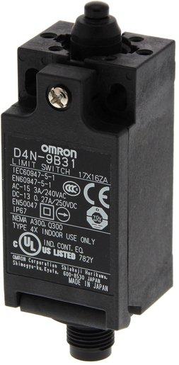 Miniatur-Sicherheitspositionsschalter 2Ö M12-Stecker Kuppenstößel 2Ö