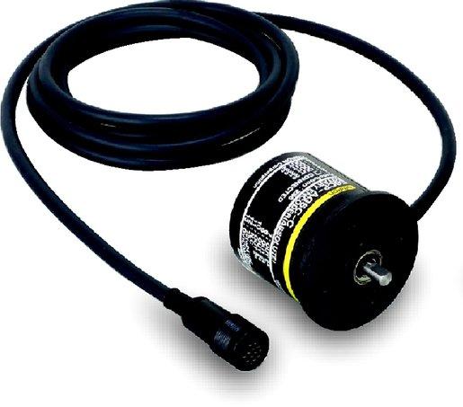 Drehgeber IP50 6 mm Welle 1,8° Auflösung 2 m-Kabel mit Stecker