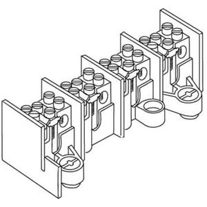 Hauptleitungs-Abzweigklemmen 35 mm² 3549/5 5 x 35 10 x 25 mm²