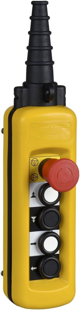 Hängetaster XAC-A 4 Drucktaster 1 Not-Halt/Not-Aus-Taster