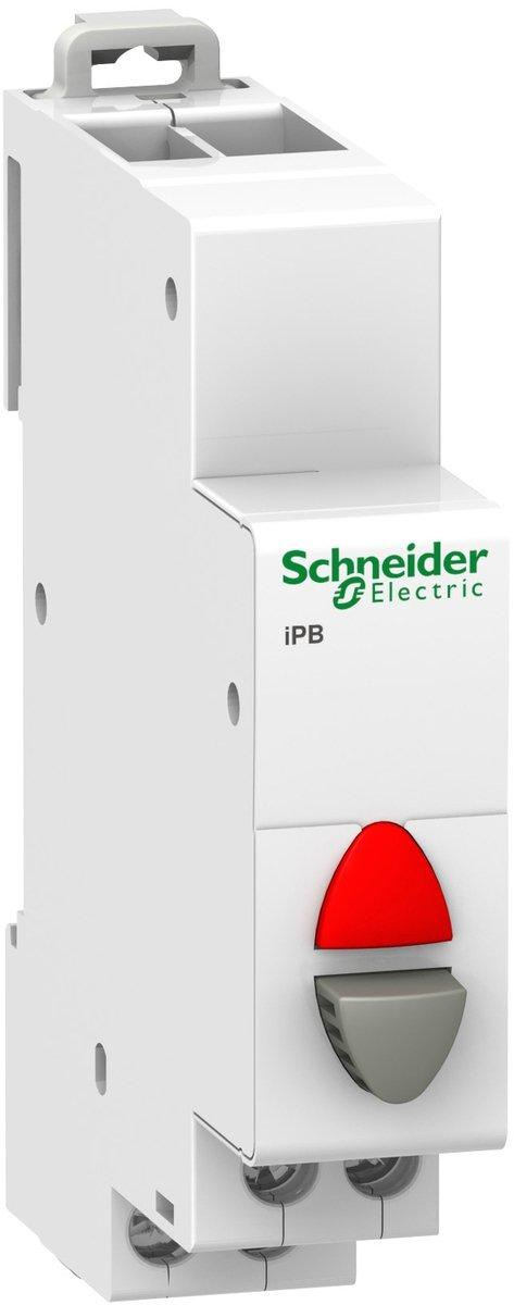 Drucktaster iPB 1Ö grau LED rot 110-230VAC