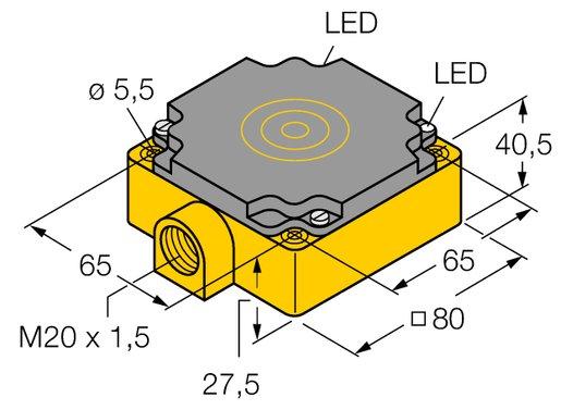 Induktiver Sensor mit erhöhtem Schaltabstand