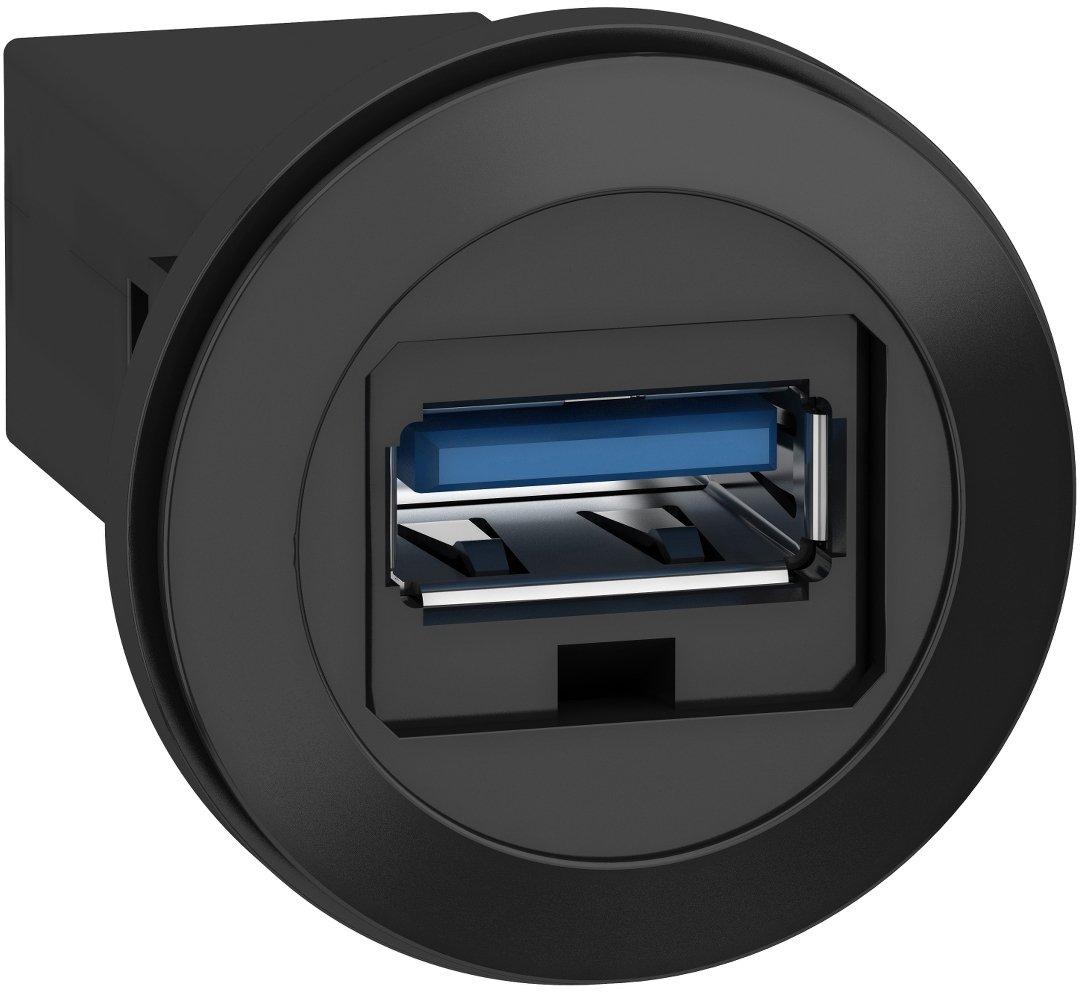 USB Einbaubuchse Harmony XB5 Kunststoff schwarz Schnittstelle USB 3.0 Typ A