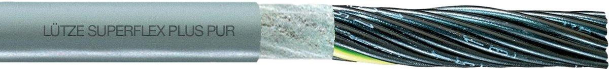 PUR-Steuerleitung Superflex Plus N 7G2,5 600V Cu-Litze blank grau RAL7001 100m