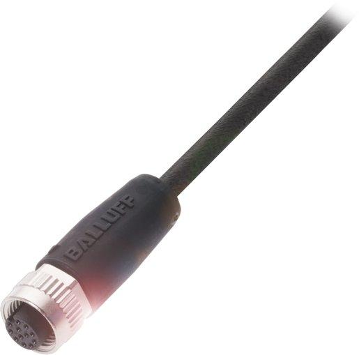 Steckverbinder M12 Buchse 12-polig freies Leitungsende PUR schwarz 10 m