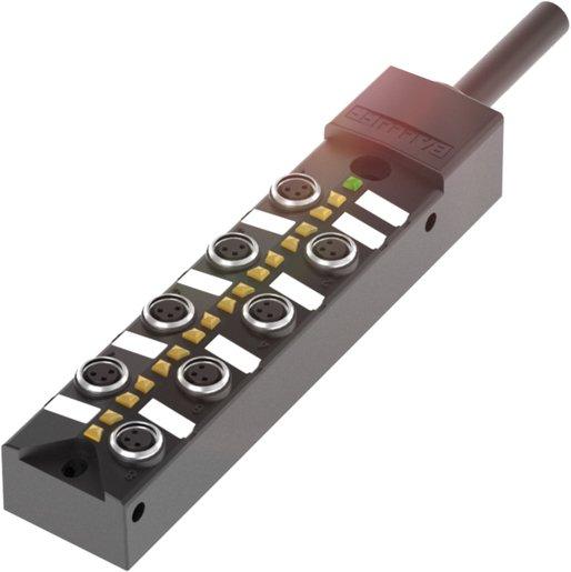 Verteiler Sensoren Aktoren 8 x M8 3-polig 10 - 30 V DC 3A