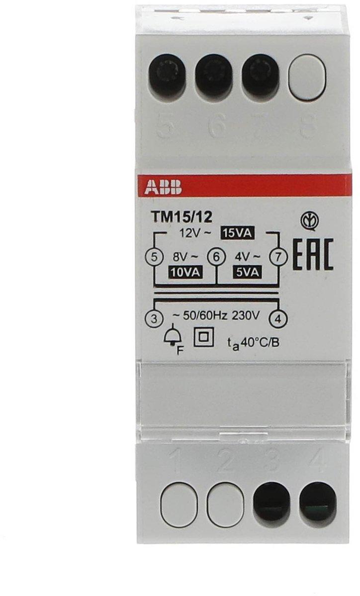Klingeltransformator 15VA 4/8/12 V AC