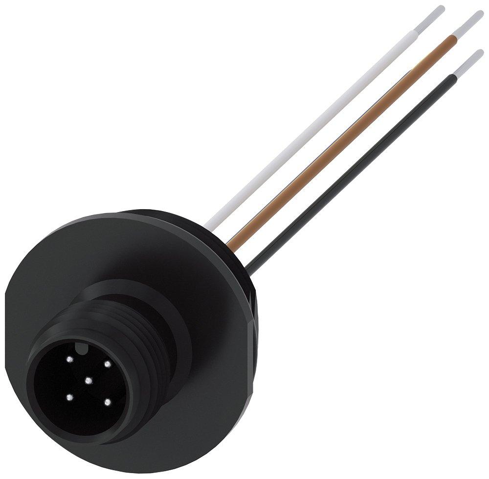Gerätestecker (5-polig) M12 für M20 x 1,5 für 125 V 4 A
