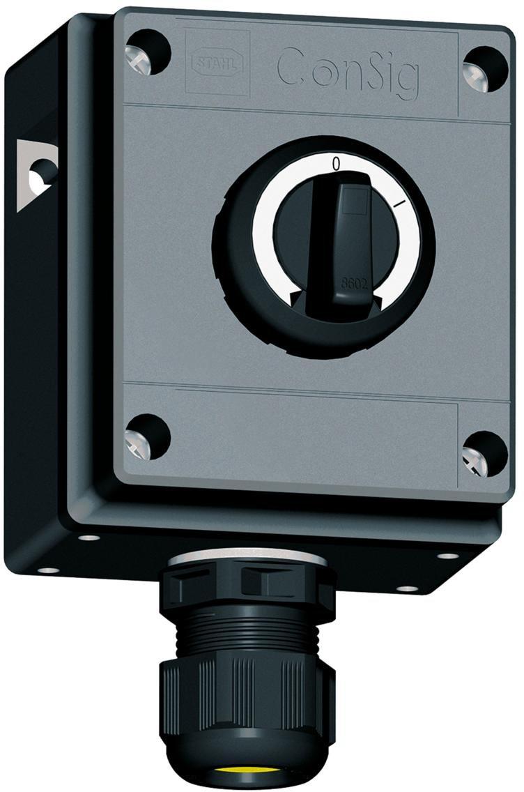 Ex - Wahlschalter kleiner Griff rastend / schaltend 1Ö / 1S