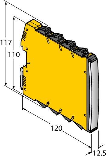 Trennschaltverstärker 2-kanalig IMX12-DI01-2S-2R-0/ 24VDC