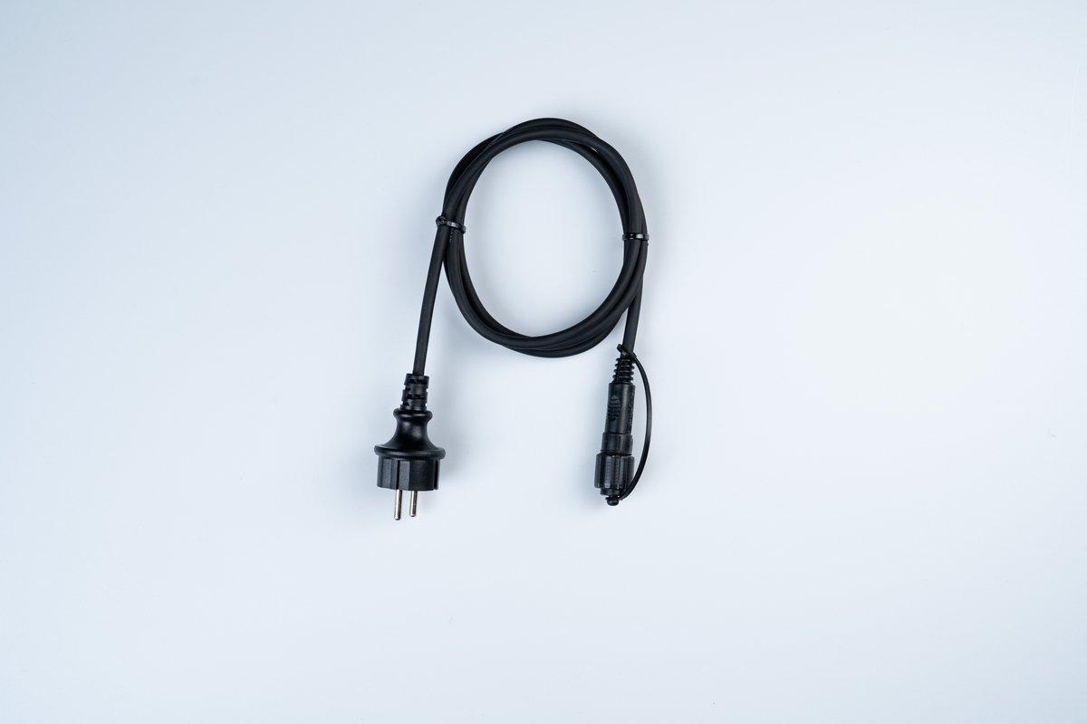 QuickFix Zuleitung EU 1,5m schwarzes Kabel