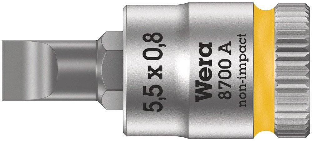 Schlitzschrauben Zyklop Bitnuss mit 1/4 Zoll Antrieb 0,8 X 5,5 X 28 mm