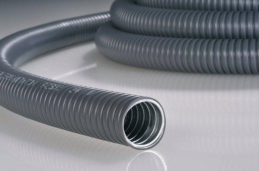 HelaGuard Metall-Schutzschlauch mit Kunstoffmantel PCS25-GS/PVC 25M schwarz