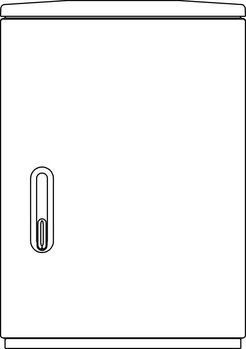 Verteilerschrank Serie F F4 850/320 560x836x322mm