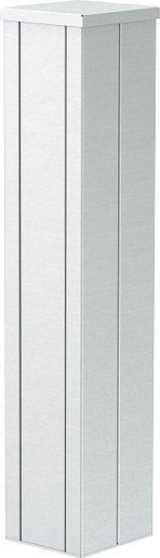 Installationssäule Boden 140x133x675 Alu reinweiß 9010