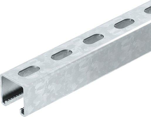 Profilschiene gelocht Schlitzweite 22mm 3000x41x41 St bandverzinkt
