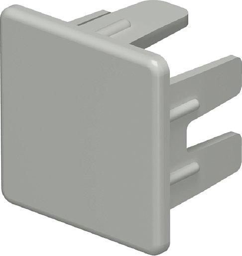 Endstück 25x25mm PVC steingrau 7030