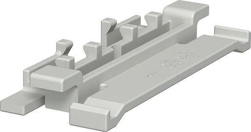 Oberteilklammer 90mm PVC lichtgrau 7035