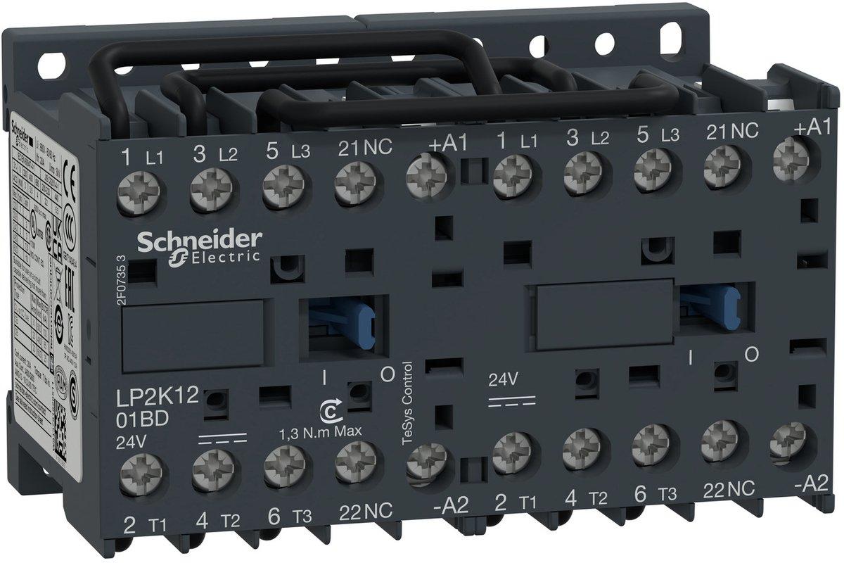 Wendeschützkombination 3-polig 1Ö 5,5 kW 400 V AC3 12 A 24 V DC