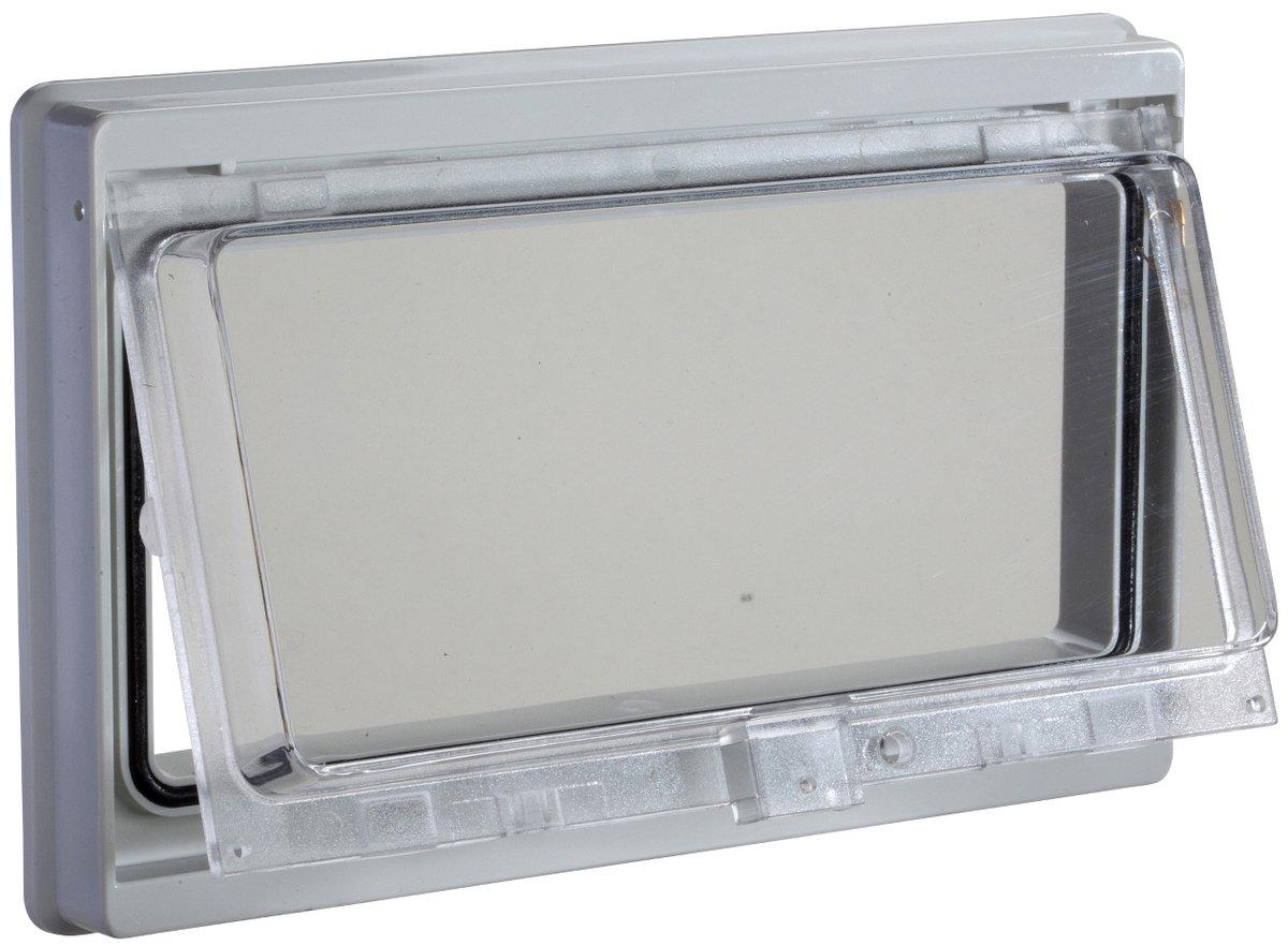 Kunststofffenster mit klappbarem transparentem Deckel IP55 L 78 x B 180 mm