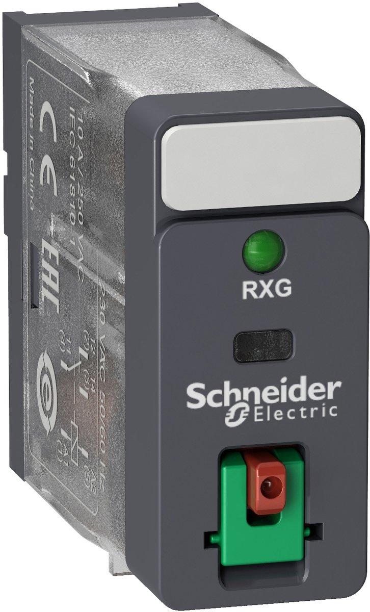 Steckbares Interface-Relais RXG 1 W 24 V AC 10 A mit LED mit Prüftaste