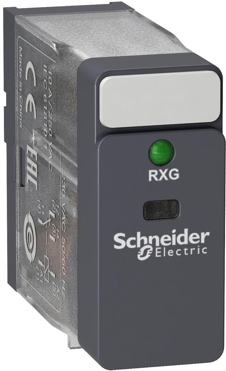 Steckbares Interface-Relais RXG 1 W 24 V AC 10 A mit LED ohne Prüftaste