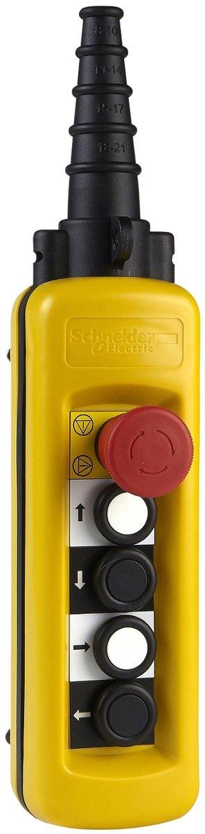 Hängetaster XAC-A 4 Drucktaster 1 Not-Halt/Not-Aus-Taster