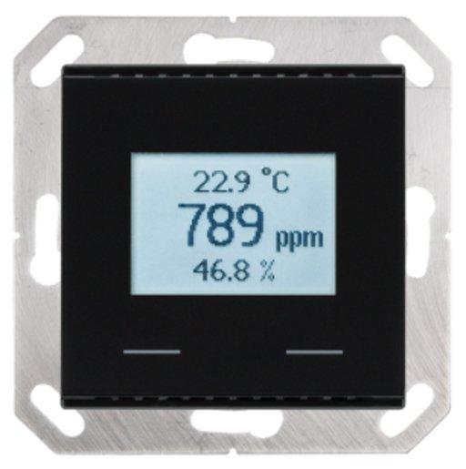 KNX Innenraum Kombisensor AQS/TH-UP für CO2 Temperatur- Feuchtemessung&nbsp;schwarz