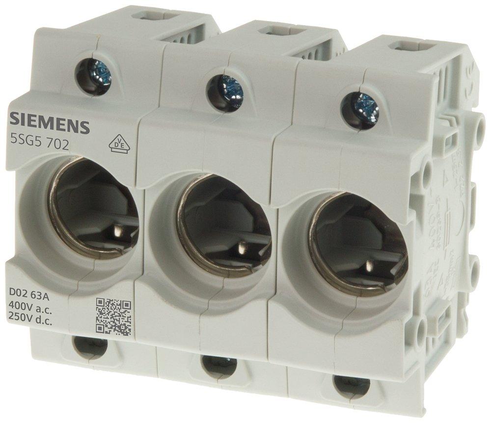 NEOZED Sicherungssockel D02 3-polig 63 A Un 400V AC Un 50V DC