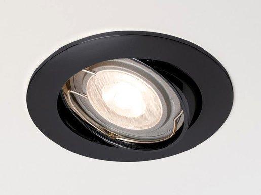 Einbaustrahler SERIE 68 HV 1x QPAR 16 50W GU10 schwarz matt