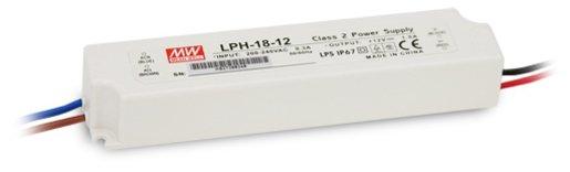 LED Netzteil 18 inkl inkl. Übertemperaturschutz IP67 24 VDC 0,75 A