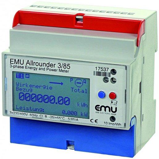 Energiezähler 3ph Direktmessung bis 75A LCD Anzeige - MID B+D Zulassung EIB/KNX