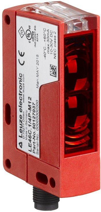 Taster Hintergrundausblendung Serie 46C M12 24VDC 5-3000mm LED rot