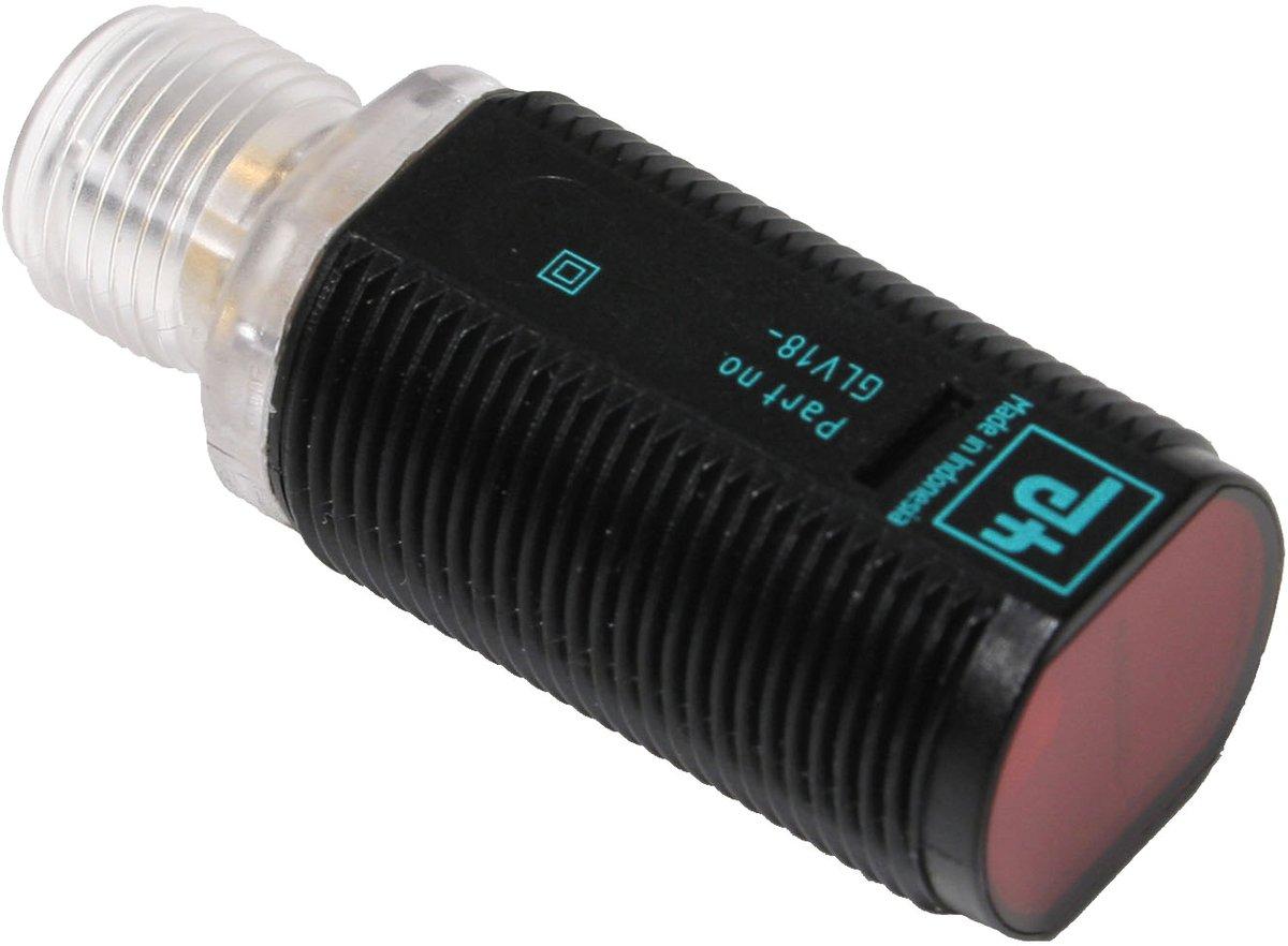 Reflexionslichtschranke Reichweite 0-6,5m 8m LED rot M18 2 PNP-Ausgänge M12