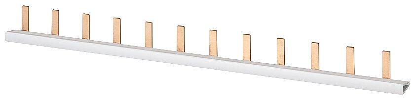 Stiftsammelschiene 10mm² 1-phasig+HS 214mm lang vollisoliert