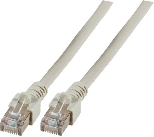 RJ45 Patchkabel SF/UTP Kat.5e 0,15 m grau umspritzt