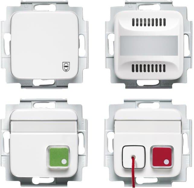Ruf-Set für Behinderten-WC Busch-Infoline Notrufanlage alpinweiß - Reflex SI