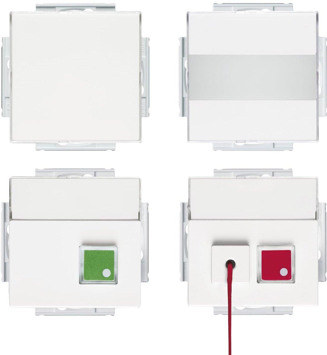 Ruf-Set für Behinderten-WC Busch-Infoline Notrufanlage studioweiß - Plattform 63