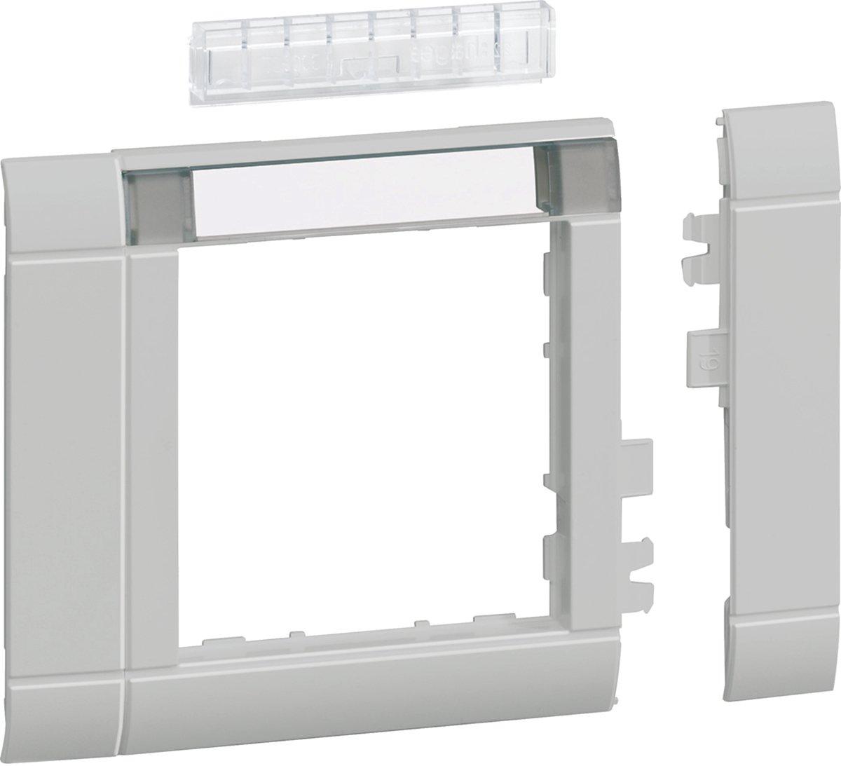 Rahmenblende modular ZS 55 Oberteil 80 hfr Beschriftungsfeld lichtgrau 7035