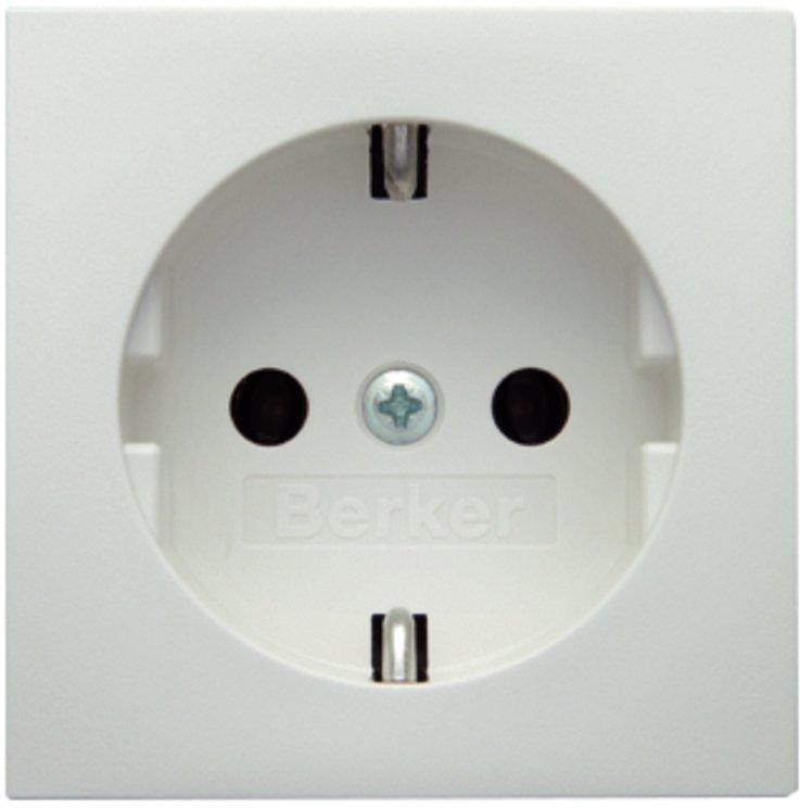 Zentralstück für Steckdose 47231909 und 41231909 S.1/B.x polarweiß matt
