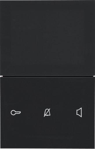 Video-Innenstation Komfort 2Draht schwarz glänzend AP TOUCH