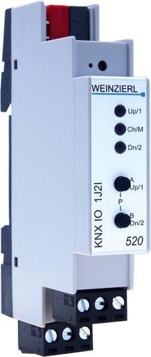 KNX IO520 Jalousieaktor 1-fach Binäreingang 2-fach 12-230 V REG