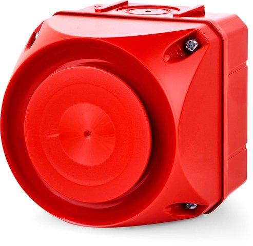 ASS-T Mehrtonsirene 32 Töne Größe 1 - 24 bis 48 V AC/DC ROT